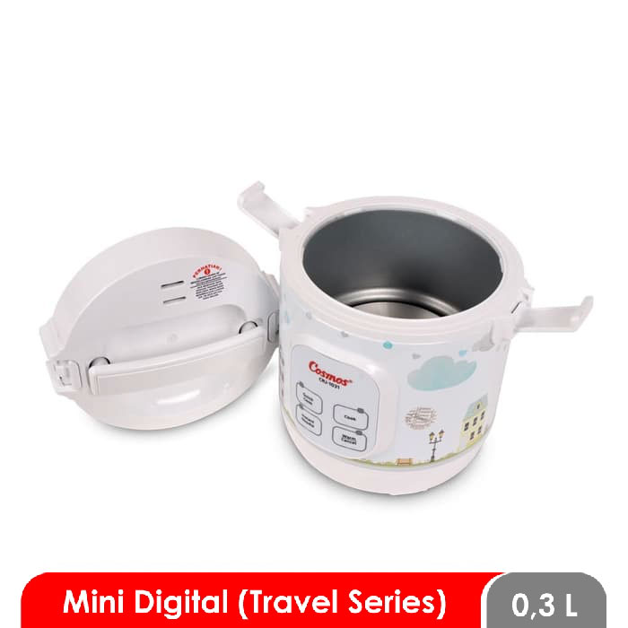 Cosmos Mini Digital Rice Cooker Putih 0,3 L - CRJ-1031 | CRJ1031